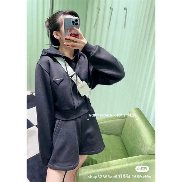family early spring new hooded short long sleeve sweater set+elastic waist casual shorts, White
family early spring new hooded short long sleeve sweater set+elastic waist casual shorts, White