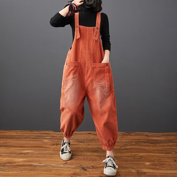 women's jumpsuits rompers fashion streetwear dungarees for women autumn winter corduroy jumpsuits loose plus size rompers pocket wide l, Black;white
women's jumpsuits rompers fashion streetwear dungarees for women autumn winter corduroy jumpsuits loose plus size rompers pocket wide l, Black;white