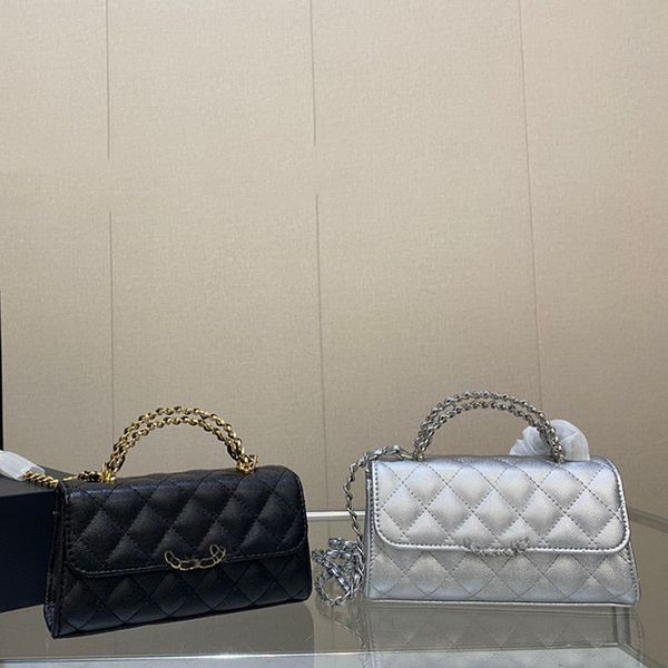 23p womens caviar leather handle vanity bags black silver gold metal hardware matelasse chain crossbody shoulder card holder cosmetic case h
23p womens caviar leather handle vanity bags black silver gold metal hardware matelasse chain crossbody shoulder card holder cosmetic case h