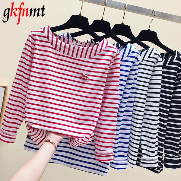 t-shirt cotton tshirt women 2021 new autumn long sleeve oneck female t shirt white striped casual basic classic lips poleras mujer
t-shirt cotton tshirt women 2021 new autumn long sleeve oneck female t shirt white striped casual basic classic lips poleras mujer