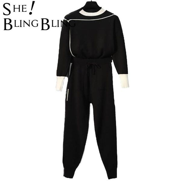 dress sheblingbling spring women tracksuit set 2021 plus size knit jumper drawstring elastic pants two piece oversize sweater suit, White
dress sheblingbling spring women tracksuit set 2021 plus size knit jumper drawstring elastic pants two piece oversize sweater suit, White