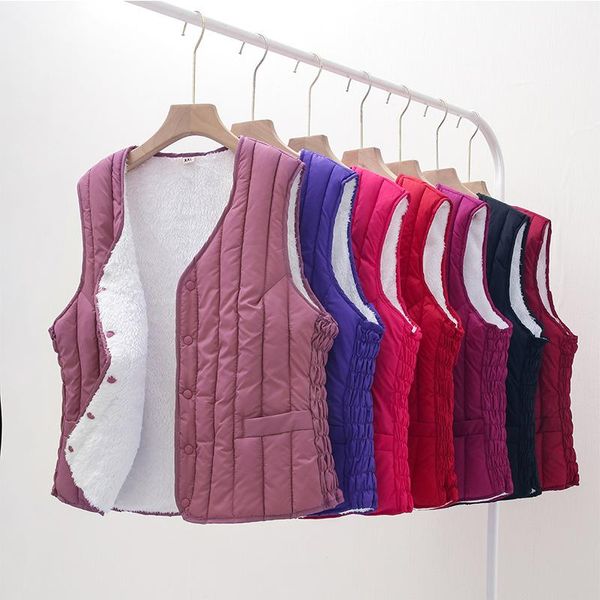 vests autumn wool women vest solid thicken vest for women cotton office lady sleeveless puffer jacket women winter outerwear coats, Black;white
vests autumn wool women vest solid thicken vest for women cotton office lady sleeveless puffer jacket women winter outerwear coats, Black;white