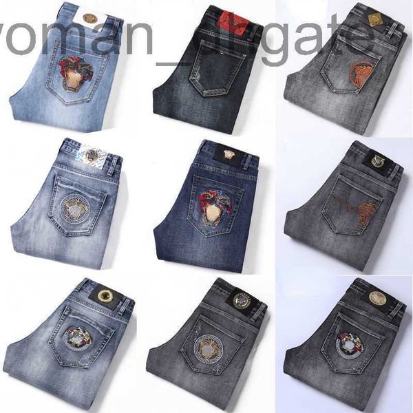 men's jeans designersummer thin jeans fashion medusa embroidery denim trousers designer pants mens slim stretch slacks all-match jeans, Blue
men's jeans designersummer thin jeans fashion medusa embroidery denim trousers designer pants mens slim stretch slacks all-match jeans, Blue