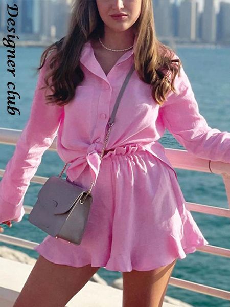 dress ruffle shorts sets two pieces set women casual long sleeve shirt and elastic waist shorts suits summer solid outfits, White
dress ruffle shorts sets two pieces set women casual long sleeve shirt and elastic waist shorts suits summer solid outfits, White