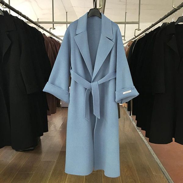 fur autumn winter doublesided woolen coat korean style loose fashion turndown collar long sleeve coat new cardigan woolen coat, Black
fur autumn winter doublesided woolen coat korean style loose fashion turndown collar long sleeve coat new cardigan woolen coat, Black