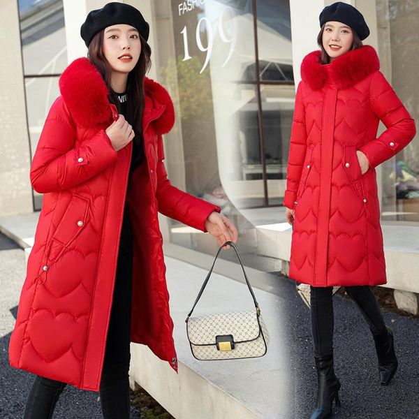 leather 2022 new women's parkas winter jacket hooded long coat thick warm female cotton padded outwear 6 colors, Black
leather 2022 new women's parkas winter jacket hooded long coat thick warm female cotton padded outwear 6 colors, Black