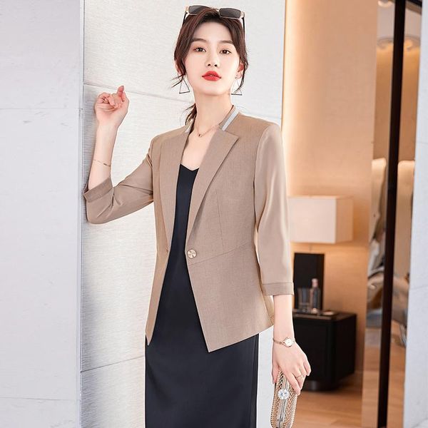 pants formal uniform styles half sleeve women blazers jackets 2022 spring summer blaser coat business work wear professional outwear, White
pants formal uniform styles half sleeve women blazers jackets 2022 spring summer blaser coat business work wear professional outwear, White