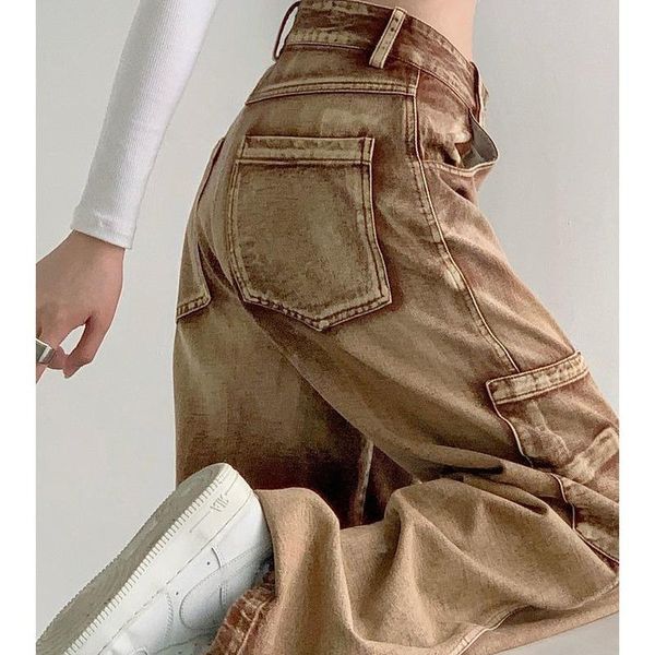 jeans high waist brown womens loose tooling jeans 2021 winter fashion y2k straight leg denim trousers retro loose high waist mom jeans, Blue
jeans high waist brown womens loose tooling jeans 2021 winter fashion y2k straight leg denim trousers retro loose high waist mom jeans, Blue