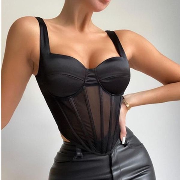 tanks koltailace spaghetti strap tank women 4 colors stain mesh patchwork backless crop top, Black;white
tanks koltailace spaghetti strap tank women 4 colors stain mesh patchwork backless crop top, Black;white