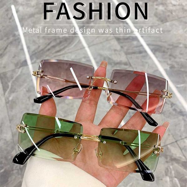 sunglasses vintage rimless rectangle sunglasses women men glasses brand designer fashion cute lenses eyewear driving shades goggles uv400 j2, White;black
sunglasses vintage rimless rectangle sunglasses women men glasses brand designer fashion cute lenses eyewear driving shades goggles uv400 j2, White;black