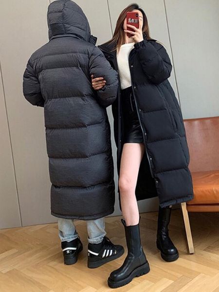 leather women's winter warm long parkas 2022 fashion new hooded black coat knee midlength zipper loose solid color female overcoat
leather women's winter warm long parkas 2022 fashion new hooded black coat knee midlength zipper loose solid color female overcoat