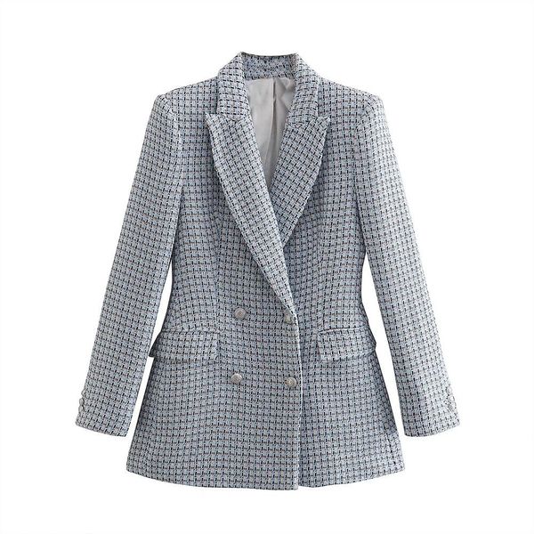 pants diyig women 2022 new fashion textured double breasted blazer vintage long sleeves flap pockets female outerwear chic muje, White
pants diyig women 2022 new fashion textured double breasted blazer vintage long sleeves flap pockets female outerwear chic muje, White