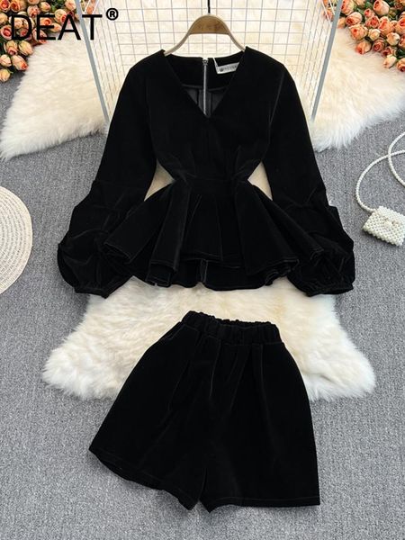 dress deat twopiece sets autumn 2022 suit women's vneck close waist ruffled lantern sleeve high waist and wide shorts 11x1118, White
dress deat twopiece sets autumn 2022 suit women's vneck close waist ruffled lantern sleeve high waist and wide shorts 11x1118, White