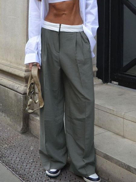 women's pants capris weekeep streetwear baggy suit pants vintage patchwork low rise straight casual pants korean fashion women capris j, Black;white
women's pants capris weekeep streetwear baggy suit pants vintage patchwork low rise straight casual pants korean fashion women capris j, Black;white