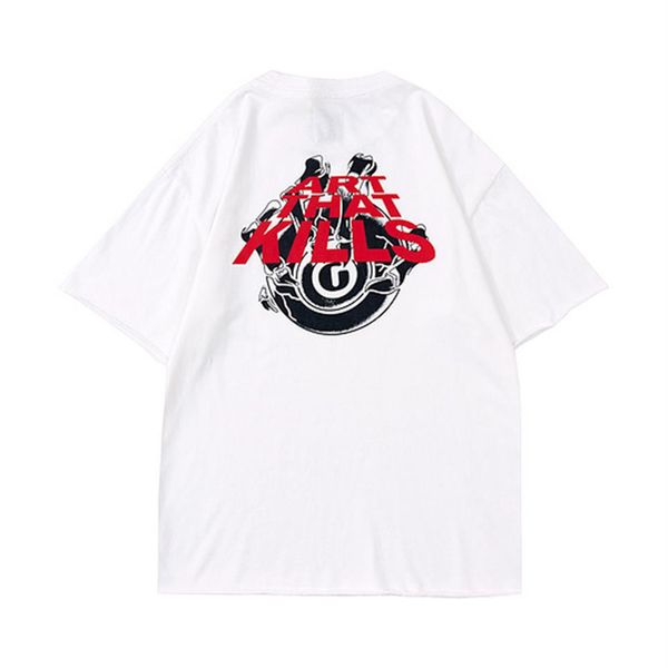 men t-shirt loose short sleeve high street tee summer old wash fashion hip hop casual 298k, Black;brown
men t-shirt loose short sleeve high street tee summer old wash fashion hip hop casual 298k, Black;brown