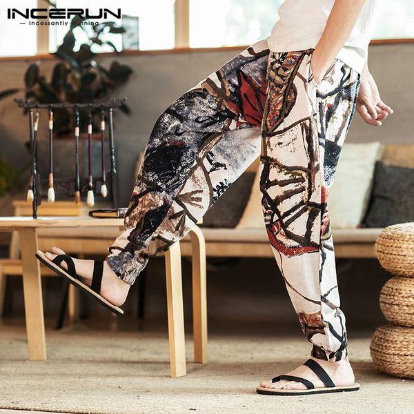 pants incerun men harem pants printed vintage streetwear cotton 2020 casual trousers men baggy joggers drawstring pants plus size 5xl, Black
pants incerun men harem pants printed vintage streetwear cotton 2020 casual trousers men baggy joggers drawstring pants plus size 5xl, Black