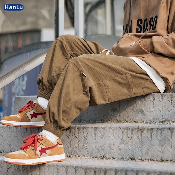 pants 2022 autumn new corduroy casual loose sports splicing design pencil cargo pants men's clothing streetwear sweatpants, Black
pants 2022 autumn new corduroy casual loose sports splicing design pencil cargo pants men's clothing streetwear sweatpants, Black