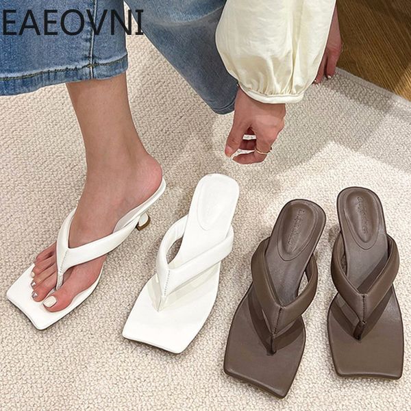 slippers summer outdoor flip flop women fashion square toe high heel shoes ladies elegant party dress sandals pumps 230421, Black
slippers summer outdoor flip flop women fashion square toe high heel shoes ladies elegant party dress sandals pumps 230421, Black