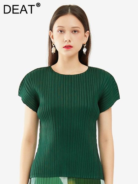 t-shirt deat woman pleated t shirt fit solid round collar short sleeve pullover high elastic casual style 2022 new summer 15pq090, White
t-shirt deat woman pleated t shirt fit solid round collar short sleeve pullover high elastic casual style 2022 new summer 15pq090, White