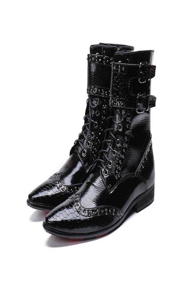 luxury british style men mid calf boots genuine leather motorcycle cowboy boots formal men brigh dress rivets shoes2143402, Black
luxury british style men mid calf boots genuine leather motorcycle cowboy boots formal men brigh dress rivets shoes2143402, Black