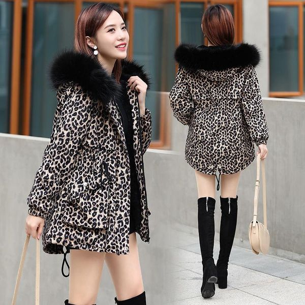 leather fdfklak leopard print jacket 2021 new product fashion waist slim midlength thick warm parkas woman 2021 gold velvet coat kurtka, Black
leather fdfklak leopard print jacket 2021 new product fashion waist slim midlength thick warm parkas woman 2021 gold velvet coat kurtka, Black