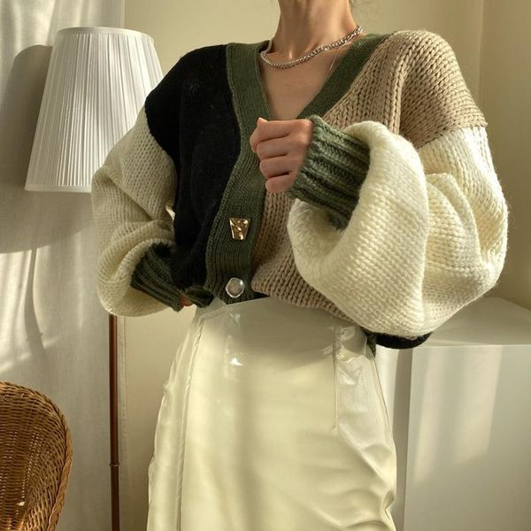 sweaters spring autumn cropped cardigan sweater knitted women patchwork woman cardigans casual kardigan sweaters ladies cardigan 2022, White;black
sweaters spring autumn cropped cardigan sweater knitted women patchwork woman cardigans casual kardigan sweaters ladies cardigan 2022, White;black