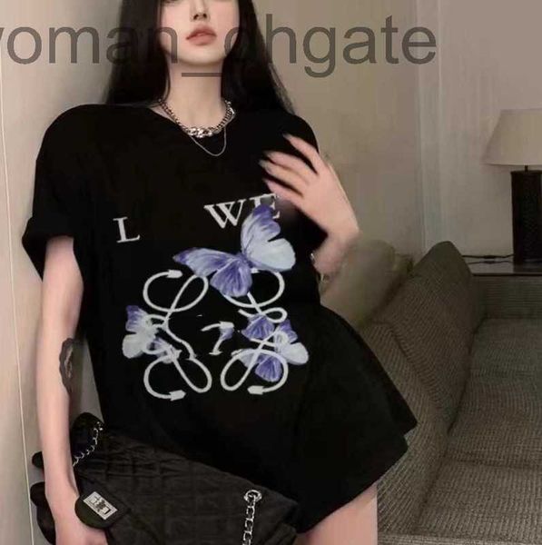 women's t-shirt designer digital direct spray butterfly printed short sleeved t-shirt with youthful vitality for men and women's h, White
women's t-shirt designer digital direct spray butterfly printed short sleeved t-shirt with youthful vitality for men and women's h, White