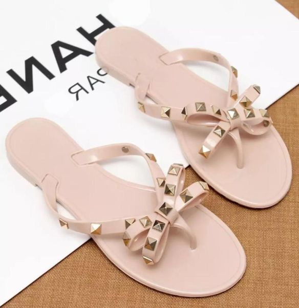 fashion design rivet bow sandals summer crystal shoes women039s outdoor craft flip flops9308697, Black
fashion design rivet bow sandals summer crystal shoes women039s outdoor craft flip flops9308697, Black