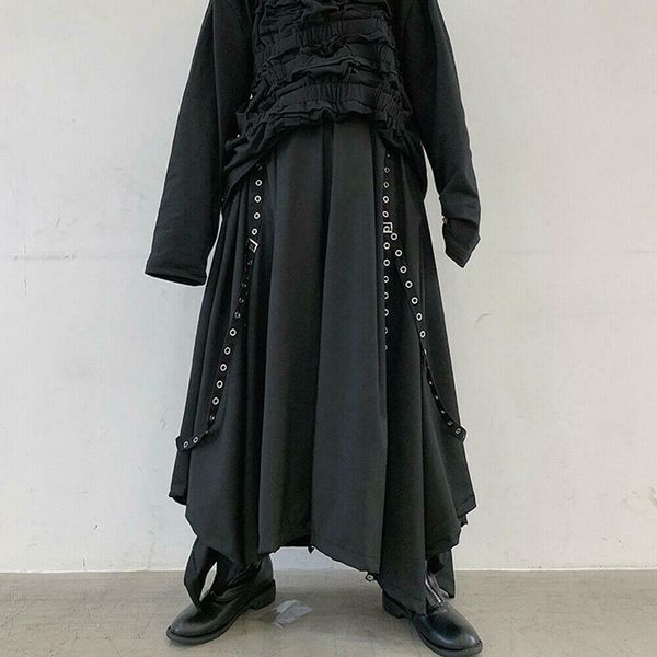 pants men's gothic wide leg baggy bondage pants kendo style chain strap trousers black
pants men's gothic wide leg baggy bondage pants kendo style chain strap trousers black