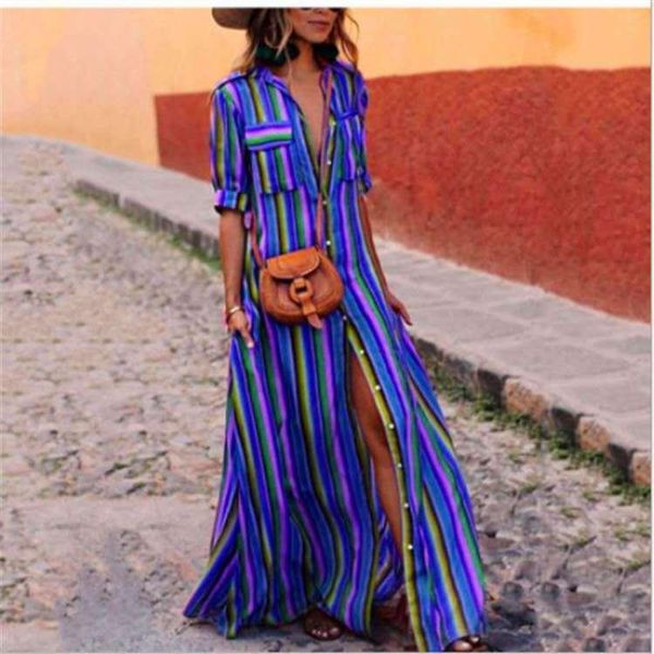 dresses fashion women lapel neck striped dress autumn long sleeve buttons maxi long dress elegant shirt vestidos femme sundress, Black;gray
dresses fashion women lapel neck striped dress autumn long sleeve buttons maxi long dress elegant shirt vestidos femme sundress, Black;gray