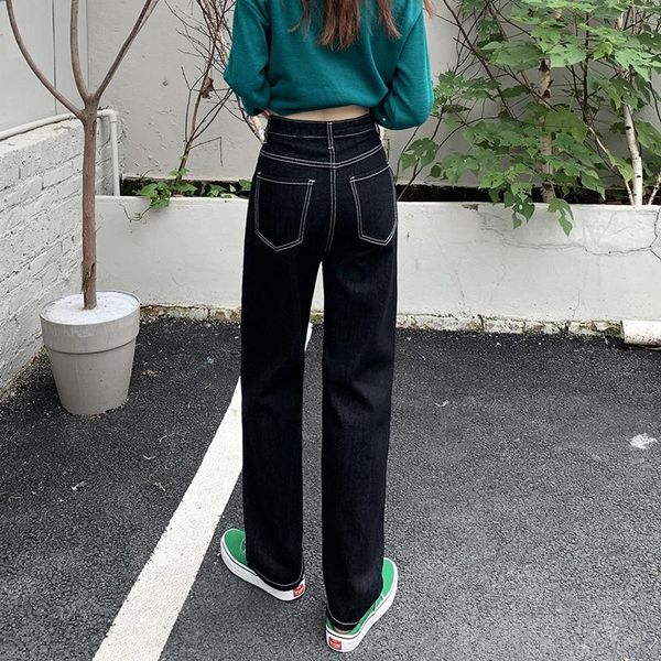 jeans dd2488 jeans women's loose new style high waist thinning mopping straight wide leg pants long pants, Blue
jeans dd2488 jeans women's loose new style high waist thinning mopping straight wide leg pants long pants, Blue