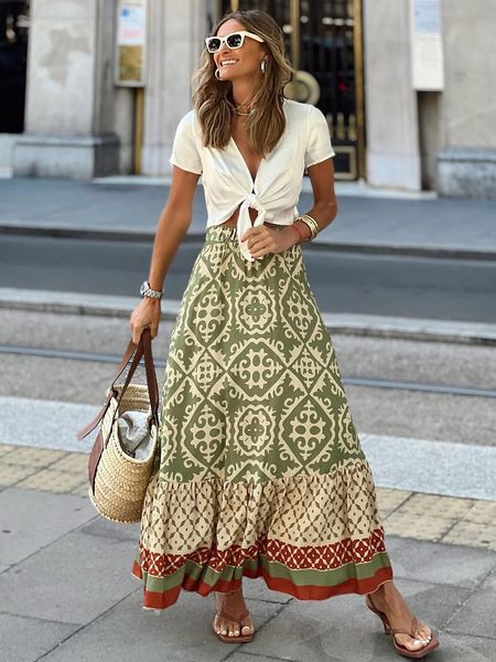 skirts jastie boho retro floral print skirts women summer high waist a-line pleated long skirts casual holiday beach skirt 230421, Black
skirts jastie boho retro floral print skirts women summer high waist a-line pleated long skirts casual holiday beach skirt 230421, Black