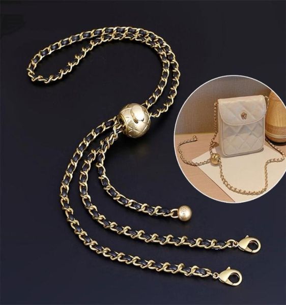 bag parts accessories leather handle strap rhombus gold bead ball chain adjustable crossbody portable pearl shoulder purse 2209218915941, Black
bag parts accessories leather handle strap rhombus gold bead ball chain adjustable crossbody portable pearl shoulder purse 2209218915941, Black