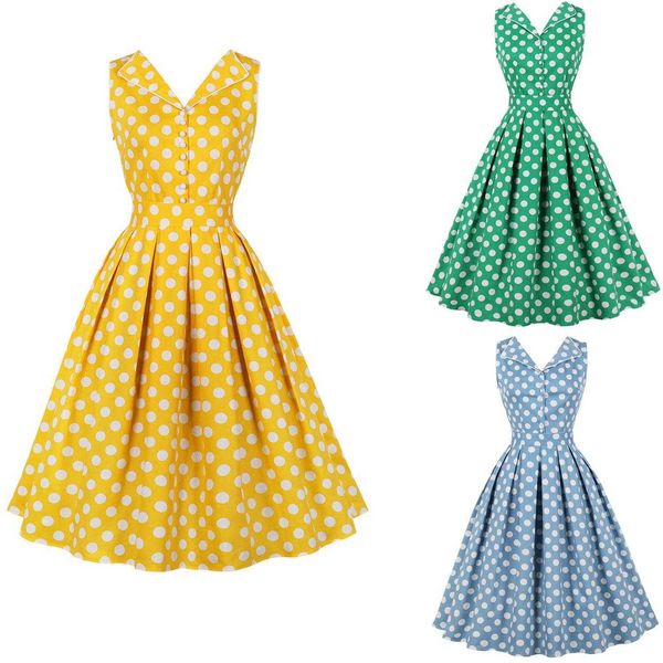 womens clothing summer casual dresses elegant polka dot mid length large swing, Black;gray
womens clothing summer casual dresses elegant polka dot mid length large swing, Black;gray