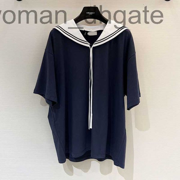 women's t-shirt designer t-shirt women's 2023 spring/summer letter lace up navy collar pure cotton loose 5/4 sleeve t-shirt qjqn, White
women's t-shirt designer t-shirt women's 2023 spring/summer letter lace up navy collar pure cotton loose 5/4 sleeve t-shirt qjqn, White