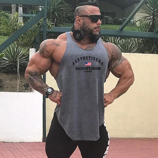 men' tank mens muscle oversize musculation fashion fitness breathable singlets gym clothing bodybuilding workout sleeveless vest 2304, White;black
men' tank mens muscle oversize musculation fashion fitness breathable singlets gym clothing bodybuilding workout sleeveless vest 2304, White;black