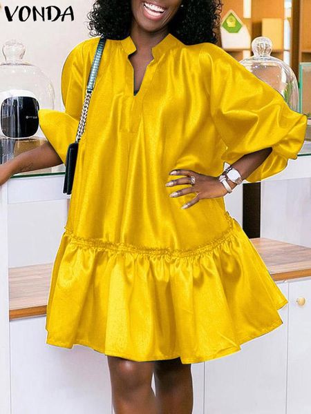 dresses summer short party dress 2022 vonda women lantern sleeve holiday party dress v neck solid satin silk mini sundress, Black;gray
dresses summer short party dress 2022 vonda women lantern sleeve holiday party dress v neck solid satin silk mini sundress, Black;gray