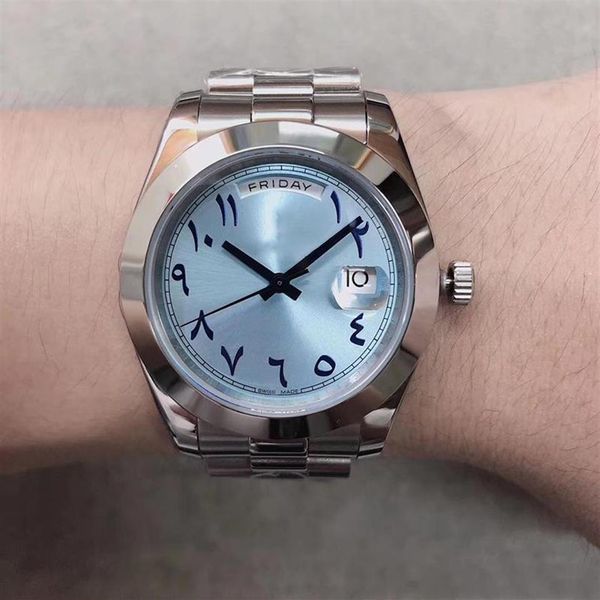 2019 fashion u1 automatic 1646 movement day date ice blue dial men watch jubliee stainless band new280s, Slivery;brown
2019 fashion u1 automatic 1646 movement day date ice blue dial men watch jubliee stainless band new280s, Slivery;brown