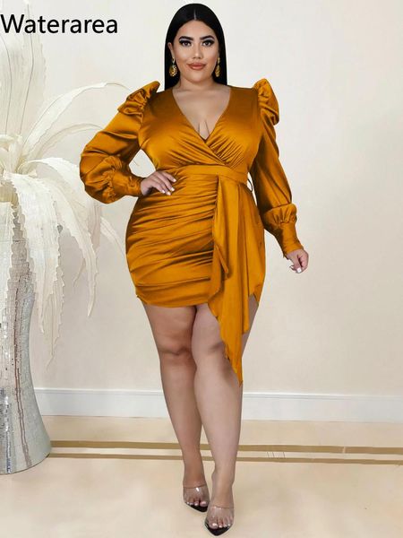 dresses waterarea plus size solid women's dress fashion deep vneck full sleeves mini dres pleated bandage vestido partyclub dress, Black
dresses waterarea plus size solid women's dress fashion deep vneck full sleeves mini dres pleated bandage vestido partyclub dress, Black