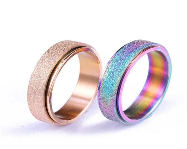 stainless steel rotatable band rings gold rainbow finger rotating spinner rings for women men fashion jewelry 2159 q21047249, Silver 
stainless steel rotatable band rings gold rainbow finger rotating spinner rings for women men fashion jewelry 2159 q21047249, Silver