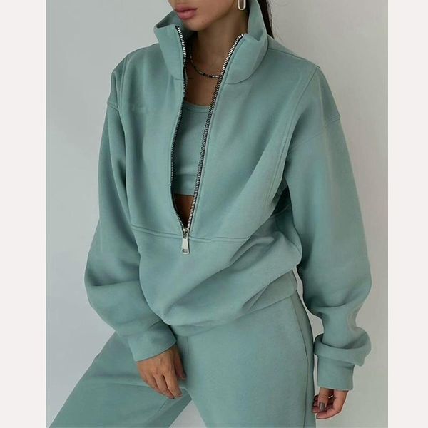 pants autumn winter new casual oversized zipper sweatshirts and trouser tracksuits women fleece two piece set female sports warm suit, White
pants autumn winter new casual oversized zipper sweatshirts and trouser tracksuits women fleece two piece set female sports warm suit, White