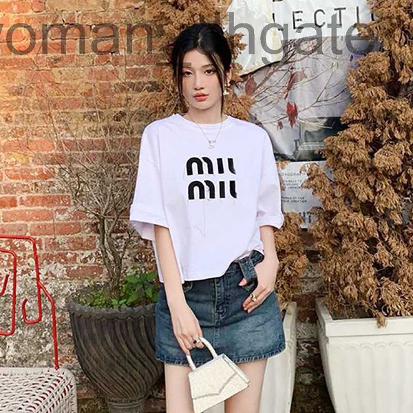 women's t-shirt designer t-shirt women's spring patch letter round neck loose 5/4 sleeve spicy girls short t-shirt ykjf, White
women's t-shirt designer t-shirt women's spring patch letter round neck loose 5/4 sleeve spicy girls short t-shirt ykjf, White