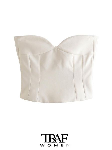 tanks traf women fashion exposed shoulders bustier vintage sweetheart neck back zipper female camis mujer, Black;white
tanks traf women fashion exposed shoulders bustier vintage sweetheart neck back zipper female camis mujer, Black;white