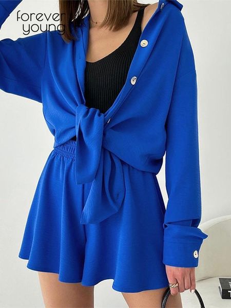 dress casual women blue loungewear summer tracksuit shorts set long sleeve shirt and mini shorts suit 2022 female two piece set, White
dress casual women blue loungewear summer tracksuit shorts set long sleeve shirt and mini shorts suit 2022 female two piece set, White