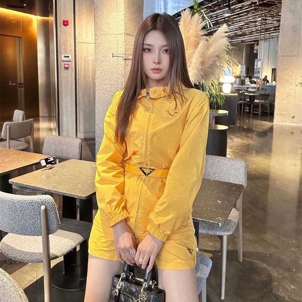 32% off early spring new belt waist hooded windbreaker coat shorts family triangle casual fashion set women, White
32% off early spring new belt waist hooded windbreaker coat shorts family triangle casual fashion set women, White