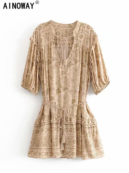 dresses vintage chic women floral print half sleeve tassel ruffles beach bohemian mini dresses ladies loose vneck rayon boho dress, Black;gray
dresses vintage chic women floral print half sleeve tassel ruffles beach bohemian mini dresses ladies loose vneck rayon boho dress, Black;gray