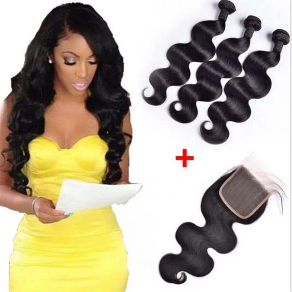 brazilian body wave virgin hair 3 bundles with 4x4 lace closure unprocessed human remy hair weaves natural black double weft309j
brazilian body wave virgin hair 3 bundles with 4x4 lace closure unprocessed human remy hair weaves natural black double weft309j