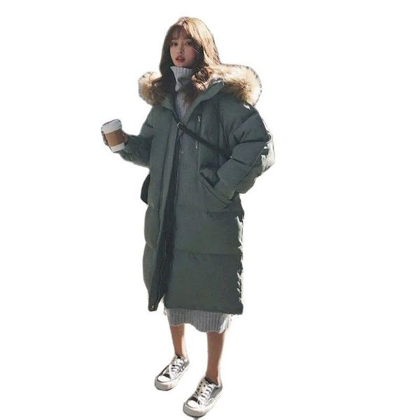 leather antiseason 2021 women new winter down cotton clothing zipper coat female long section korean coat loose cotton jacket coat a378, Black
leather antiseason 2021 women new winter down cotton clothing zipper coat female long section korean coat loose cotton jacket coat a378, Black