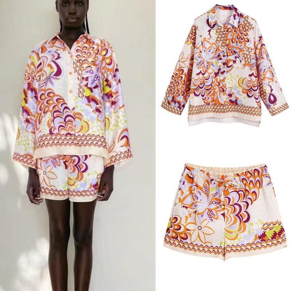 dress pb za 2022 spring and summer new women's pocket decorative print longsleeved shirt ethnic style laceup loose shorts suit, White
dress pb za 2022 spring and summer new women's pocket decorative print longsleeved shirt ethnic style laceup loose shorts suit, White