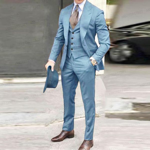 blazers 2022 classic men suit blazer jacket pants vest 3 pieces tuxedo peak lapel groomsmen wedding suits set fashion men business, White;black
blazers 2022 classic men suit blazer jacket pants vest 3 pieces tuxedo peak lapel groomsmen wedding suits set fashion men business, White;black
